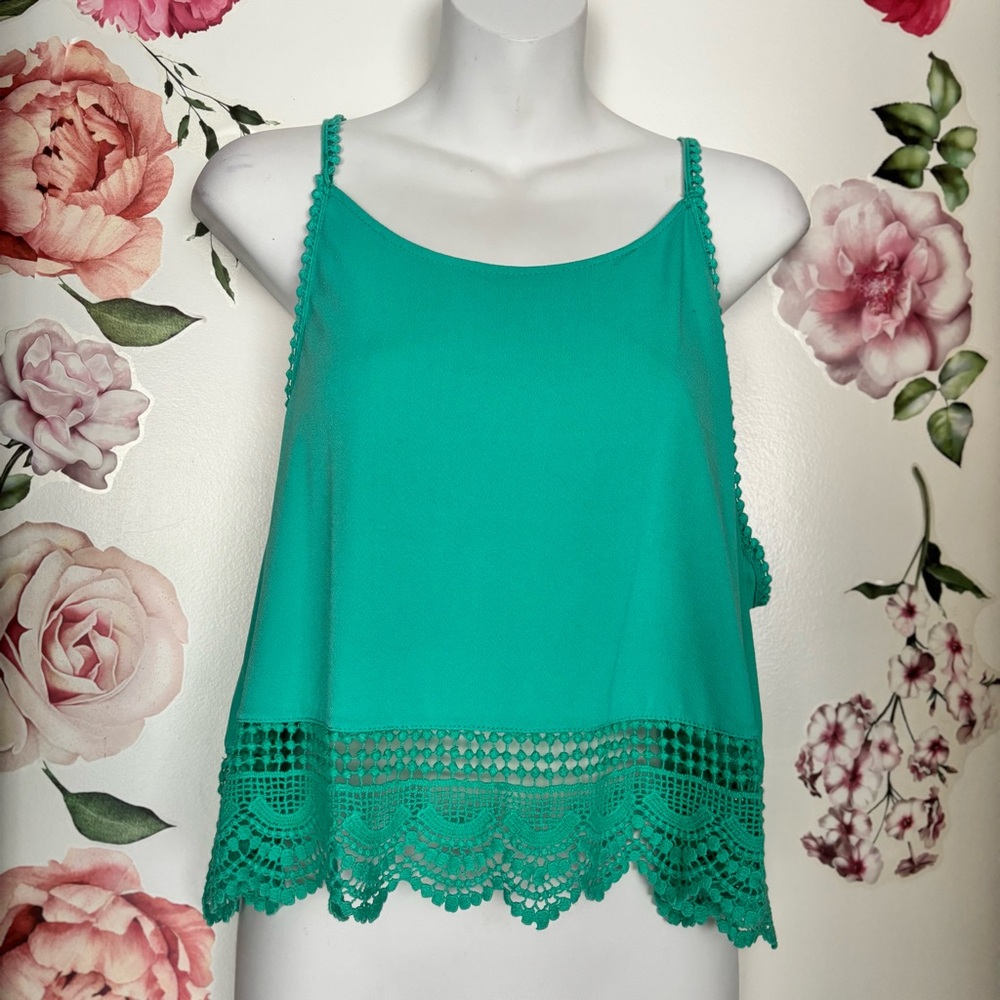 Mason Crop Tank Top with Asymmetrical Cut Out